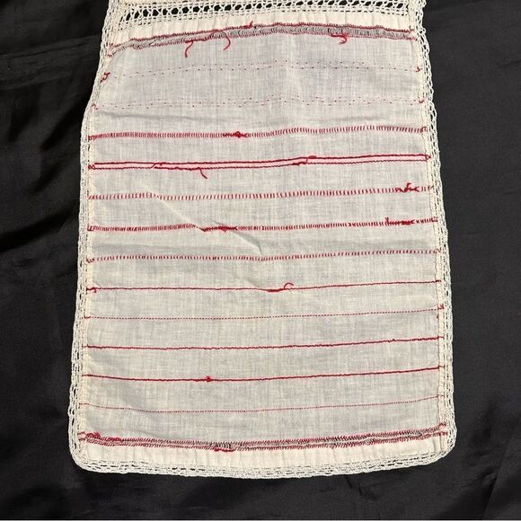 Vintage 1936-37 Belgian Student Handmade Linen Embroidery Needlepoint Sampler - Picture 6 of 11